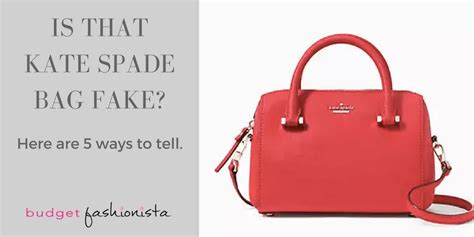 how to spot fake kate spade bags|original kate spade bag.